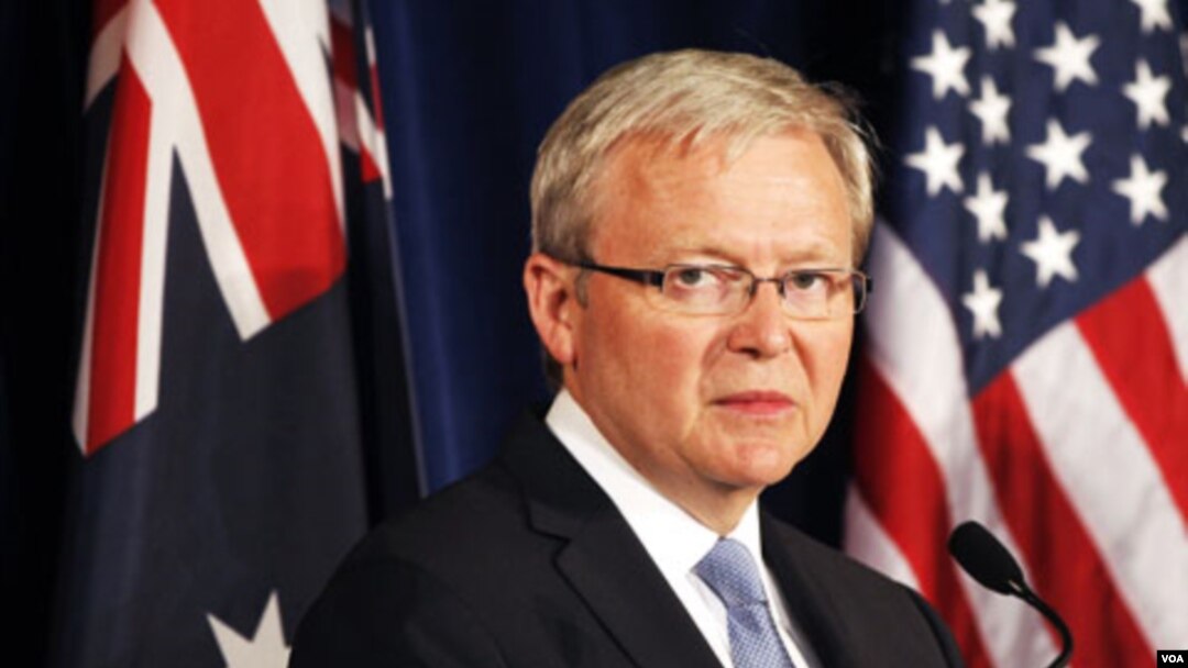 Menteri Luar Negeri Australia, Kevin Rudd (22/2).
