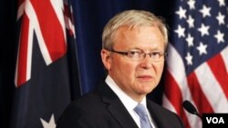 Menteri Luar Negeri Australia, Kevin Rudd (22/2).