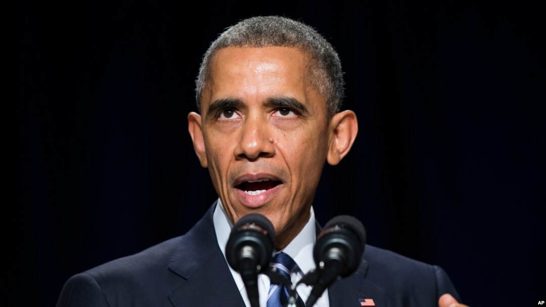 FILE - President Barack Obama speaking in Washington, Feb. 5, 2015.