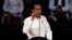 Presiden Joko Widodo memberikan pidato "Visi Indonesia" di Sentul International Convention Center (SICC), Bogor, Jawa Barat Minggu (14/7).