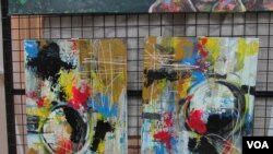 Obra de artista plástica angola, Fineza Teta - Exposição: “As Expressões de Uma Artista em Confinamento”