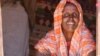 Fatuma Warsama is seen in a temporary camp in the Puntland desert, Somalia, March 2017 (N. Wadekar/VOA).