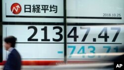 Chỉ số Nikkei của Nhật Bản đã giảm 3,5% trong đêm.