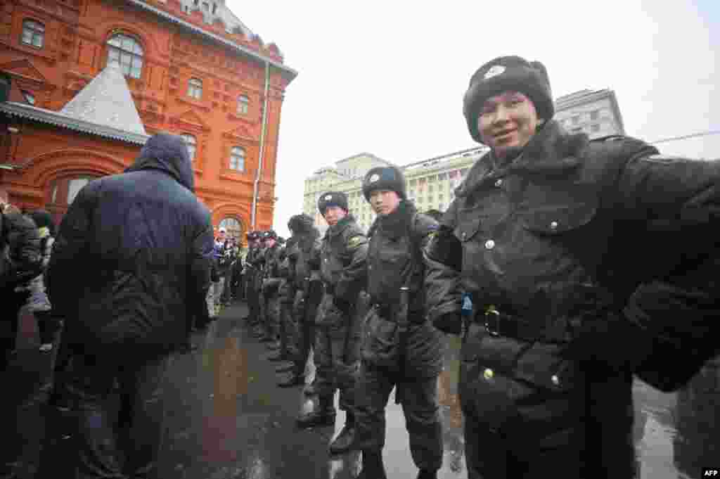 акция Левого крыла оппозиции, на прилегающей к Манежной площади территории