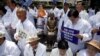 FILE - Descendants of Koreans who were conscripted to the Japanese imperial army or recruited for forced labor under Japan's colonization attend an anti-Japan rally in Seoul, South Korea, June 22, 2015. New lawsuits concerning WWII forced labor have been filed.