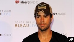 Enrique Iglesias appears during the IHeartRadio Ultimate Pool Party at the Fontainebleau Miami Beach on Saturday June 30, 2012.