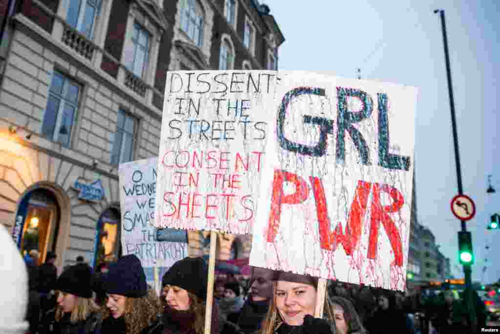 تظاهرات بزرگداشت روز جهانی زن در کپنهاگ،&nbsp;دانمارک.