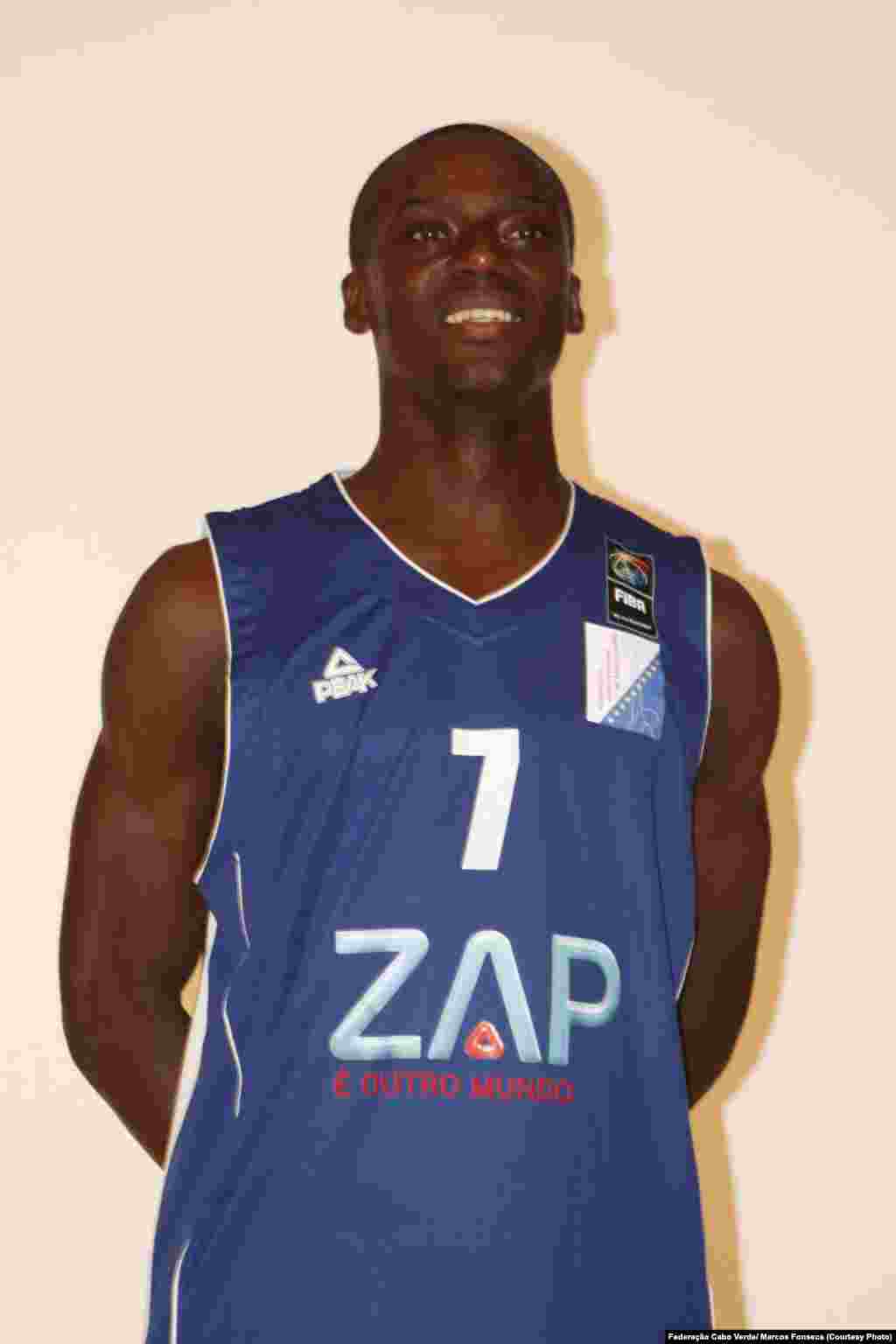Braima Freire, selecção de basquetebol Cabo Verde no AfroBasket 2015. 