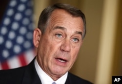 FILE - House Speaker John Boehner denounces executive orders to reform immigration.
