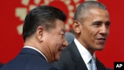 Ông Obama và ông Tập tại một hội nghị thượng đỉnh ở Lima, Peru, hôm 20/11/2016.