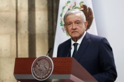 Presiden Meksiko Andres Manuel Lopez Obrador di Mexico City, Meksiko, 1 September 2020.
