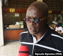 Alphonse Ndongo, journaliste sur les réseaux sociaux, à Brazzaville, le 24 avril 2018. (VOA/Ngouela Ngoussou)