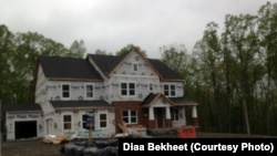 美國維吉尼亞州勞登郡的一棟在建獨棟房。 （資料照片）
