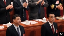 中国国家主席习近平与总理李克强