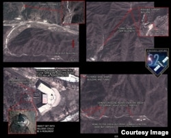 An overview of the suspected missile launch site, as shown on satellite imagery. (Strategic Sentinel)