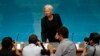 Giám đốc Điều hành Quỹ tiền tệ quốc tế IMF Christine Lagarde trong buổi thảo luận về nền kinh tế Hoa Kỳ ngày 16/06/2014