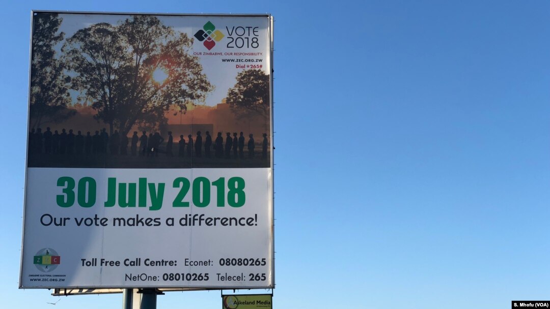 On July 30, Zimbabweans are to decide their future in an election run by the country's election body, which the opposition accuses of favoring the ruling Zanu PF party. Photo taken July 23, 2018, in Harare.