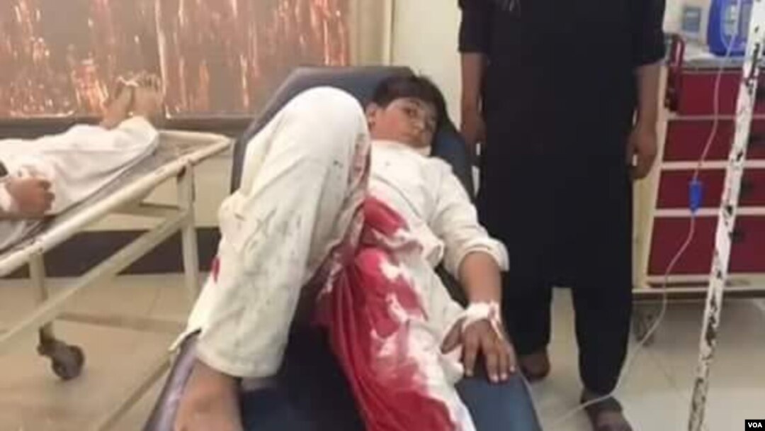 د شمالي وزیرستان په ډزو کې ټپي شوی ماشوم احتجاج کوونکی