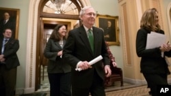 Bütçe uzlaşmasını açıklayan Senato Çoğunluk Lideri Mitch McConnell