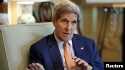 FILE - U.S. Secretary of State John Kerry will visit Doha to meet with representatives from Gulf Cooperation Council nations about the P5+1 nuclear accord with Iran.