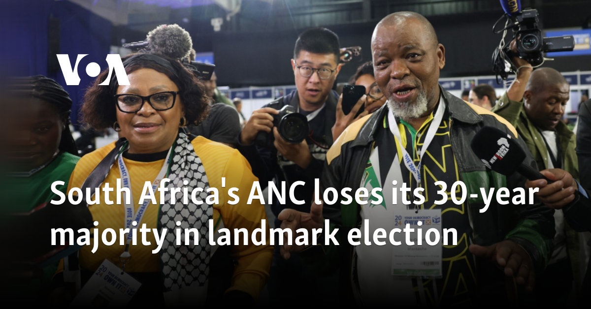 South Africa's ANC loses its 30-year majority in landmark election