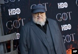 Author and co-executive producer George R.R. Martin attends HBO's "Game of Thrones" final season premiere at Radio City Music Hall on April 3, 2019, in New York