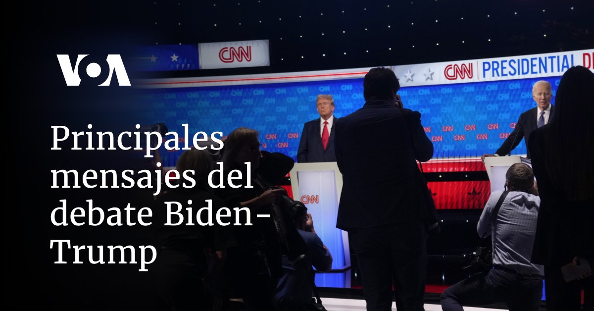 Principales Mensajes Del Debate Biden Trump