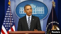 Tổng thống Hoa Kỳ Barack Obama đưa ra tuyên bố về tình hình Ukraina, tại Tòa Bạch Ốc 6/3/14