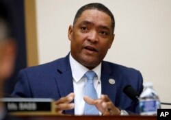 FILE - Rep. Cedric Richmond, D-La., shown during a House Judiciary Committee hearing on Capitol Hill, Nov. 14, 2017, said, "President Trump's comments are yet another confirmation of his racially insensitive and ignorant views."