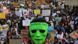 Jedan od globalnih protesta zbog globalnog zagrevanja održan je u Mumbaju u Indiji, 27. septembra 2019.