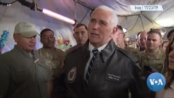 Pence Speaks While Visiting US Troops in Iraq