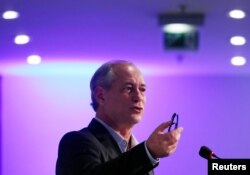Presidential candidate Ciro Gomes of the Democratic Labour Party (PDT) attends an event in Sao Paulo, Brazil, Aug. 20, 2018.
