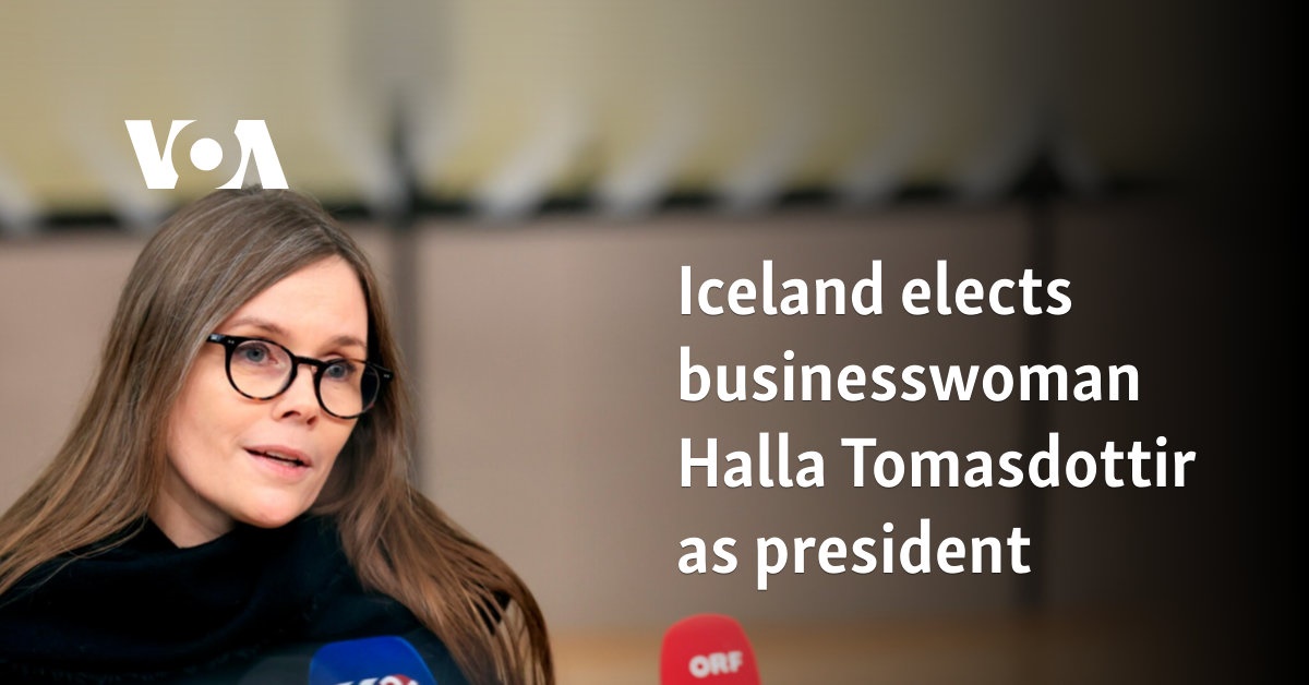 Iceland Elects Businesswoman Halla Tomasdottir As President