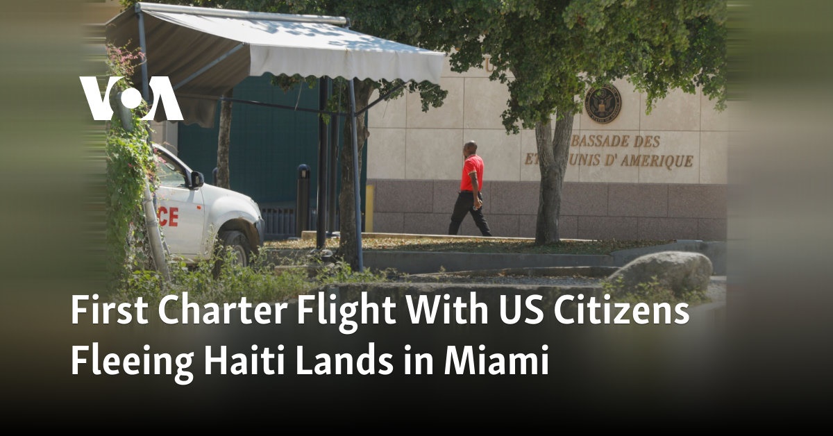 First Charter Flight With US Citizens Fleeing Haiti Lands in Miami