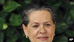 India's Congress party President Sonia Gandhi (file photo - 02 Sept. 2010)