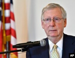 Líder de la mayoría del Senado, Mitch McConnell, republicano por Kentucky.