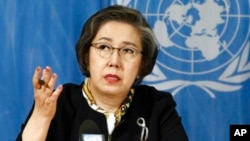 Yanghee Lee, Special Rapporteur on the situation of human rights in Myanmar, delivers her March 13, 2017 report.