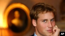 Britain's Prince William, [eldest son of The Prince of Wales]