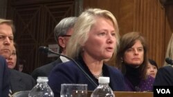 Acting Assistant Secretary of State for East Asian and Pacific Affairs Susan Thornton at the Senate Committee on Foreign Relations hearing. (February 15, 2018) 