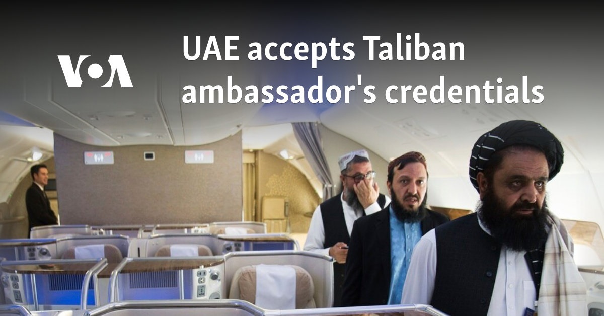 UAE accepts Taliban ambassador's credentials