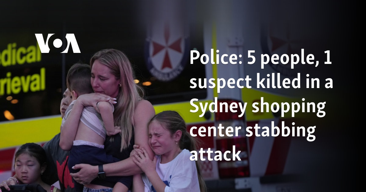 Man stabs 5 people to death in Sydney shopping center