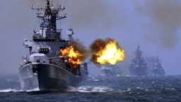Tàu chiến Trung Quốc trong một cuộc tập trận trên biển. (ảnh minh họa)
