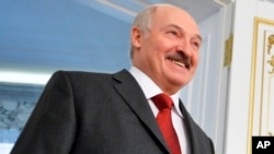 Le président bélarusse Alexandre Loukachenko Minsk, Belarus, Feb. 25, 2016. 