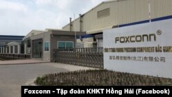 Foxconn production center in Bac Giang.
