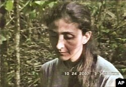 Betancourt in 2007 in a FARC hostage video