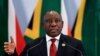 South African President Cyril Ramaphosa addresses a media conference at the end of the BRICS Summit in Johannesburg on July 27, 2018