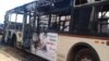 Un bus incendié à Dakar, le 29 janvier 2019. (VOA/Seydina Aba Gueye)