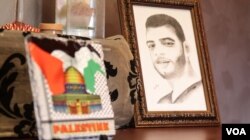 Ahmad died age 20, electrocuted by one of the many cables that line the streets of Bourj al Barajneh. He is one of dozens to have died in similar circumstances in recent years. (J. Owens/VOA)