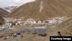 A view of Nyatso Zilkar Monastery in Tridu County in Yushu Prefecture (TCHRD)