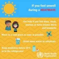 WHO Heatwave safety precautions